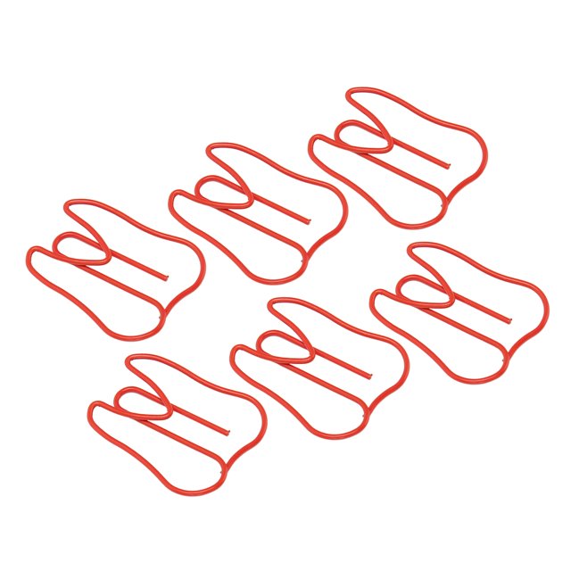 100PCS Paper Clips Memo Paperclip Cute Paperclip Metalware Steel Metallic Clamps