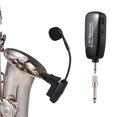 thumbnail image 2 of 2.4G Saxophone Wireless Microphone Receiver Set Noise Reduction Outdoor Professional Stage Performances Intelligent Noise Reduction Pickup Microphone Plug and Play Portable Handheld Mic for Sax Cello, 2 of 8