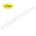 thumbnail image 1 of Unique Bargains 0.7''IDx0.79''ODx1Ft Rigid Round Clear Polycarbonate Plastic Tubing 2 Pack, 1 of 4