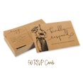 thumbnail image 5 of Inkdotpot RSVP Postcards (Set Of 50) 4"X6" Blank With Mailing Side,RSVP Reply Response Cards For Wedding Floral Kraft Script Style Print Return Cards, 5 of 5