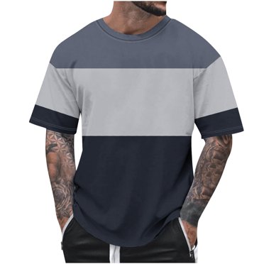 Birdeem Summer Fashion Casual Mens Round Neck Printed T-Shirt Top