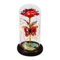 thumbnail image 2 of Rose Flowers Glass Rose LED Light Gift for Valentine‘s Day Blue, 2 of 5