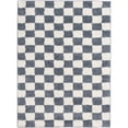 thumbnail image 1 of Rug Ease Checkerboard Blue and White area rug, 1 of 9