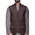 thumbnail image 4 of Atasi Traditional Printed Kurta Churidar Pajama Set With Nehru Jacket For Men, 4 of 5