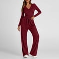 thumbnail image 4 of Soki Women's 2 Piece Sets Fall Outfits Long Sleeve Wide Leg Tracksuits Casual Lounge Set Matching Sets, 4 of 8