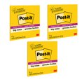 thumbnail image 1 of Super Sticky Big Note, 11 In. X 11 In., Yellow, 30 Sheets/Pad, Pack Of 3, 1 of 1