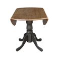 thumbnail image 5 of International Concepts T41-42DP 42 Po. Table de Piédestal Ronde à Double Abattant, Hickory et Pierre, 5 of 5