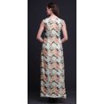 thumbnail image 4 of Bimba Robe Maxi Sans Manches à Imprimé Floral avec Fente avant pour Femmes Été Printemps, Robe de Fête - XX-Grand, 4 of 5