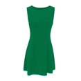 thumbnail image 5 of Women's Summer A-Line Sleeveless Boat Neck Mini Dress - Club Party Short, 5 of 5