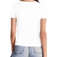 thumbnail image 3 of Hiiyo T-Shirt pour Femme à Encolure Carrée, Manches Courtes, T-Shirt d'Été Décontracté (S-TTG), 3 of 6