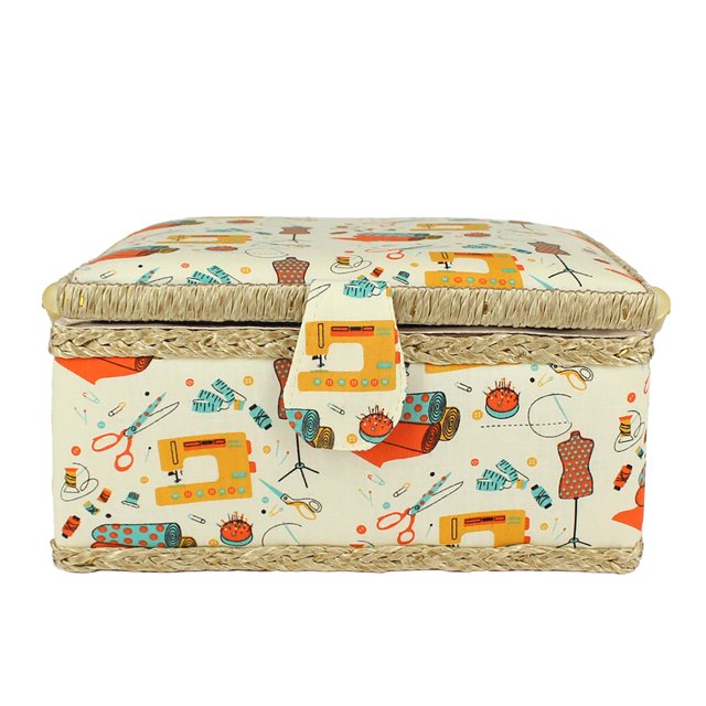 1pc Sewing Package Wooden Beginner Sew Removable Tray Pincushion For Craft Mending Storage Package Thread Portable Fabric Wooden Storage Home Desktop Makeup Bag Retro Package