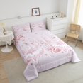 thumbnail image 4 of Girls Ballet Bedding Set,Ballet Swan Queen Comforter Set,Romantic Rose Down Comforter,Pink Dancing Swan Bed Set, 4 of 7