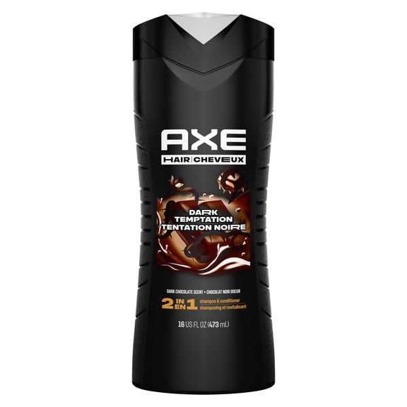 AXE 2-in-1 Shampoo & Conditioner Dark Temptation Dark Chocolate Scent, 473 ml