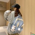 thumbnail image 3 of University School Bag Girls' Daypack High School Junior High School Backpack Large Capacity Backpack, 3 of 7