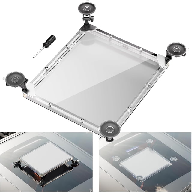 EIMELIStarlink Mini Suction Cup Mount Mounting Kit for Car Windows and Sunroofs with Heavy-Duty Aluminum Alloy with Vacuum Suction Cups for Roof Racks RV Ladders