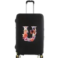 thumbnail image 1 of Housse de Valise Housses de Protection pour Bagages de Voyage Anti-Rayures Housse Anti-Poussière Réutilisable Motif Papillon Lavable 8 Lettres Papillon U m, 1 of 6