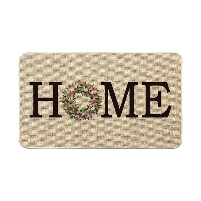 Tapis de Bienvenue de Printemps Été pour Porte, Polyester, pour le Sol, pour la Saint-Patrick, Intérieur, Entrée
