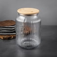 thumbnail image 3 of Thyme & Table 3.4L Large Glass Ribbed Jar, 3 of 5