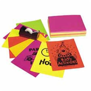 Pacon Corporation PAC104319 Papier Adhésif Néon - 24 Lb - 100 Feuilles - 8 Pouces.50 Po X 11 Po - Rose Néon