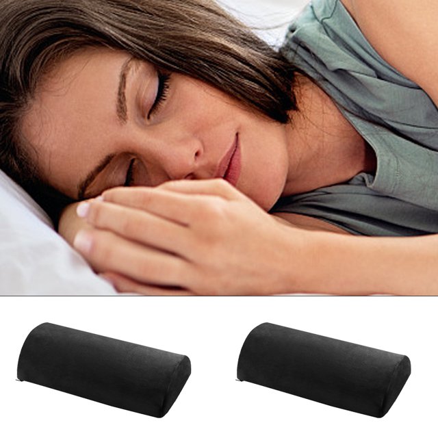 maskred Semi-roll Pillow For Wide Application And Neck Support Portable Semicircle Natural Pillow Half Moon Bolster Supportive 1Set