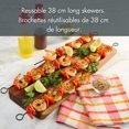 thumbnail image 3 of Brochettes pour BBQ anti-adhésives en métal, 3 of 8