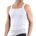 thumbnail image 3 of papi Débardeur en Coton à Encolure Carrée pour Hommes, Blanc, Très Grand, 3 of 3