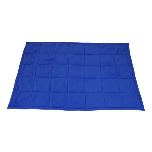 Abilitations 1543188 Fleece Weighted Blanket, Small - Blue