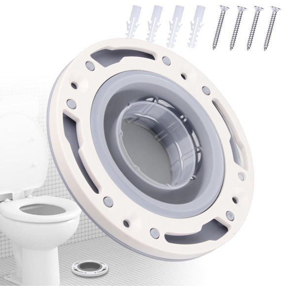 Toilet Flange Repair Kit, Universal Silicone and ABS Toilet Flange for Dormitory