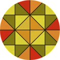 thumbnail image 1 of Ahgly Tapis Rond Lavable en Machine Intérieur Transitionnel Acajou Brun, 4 Pieds Rond, 1 of 7