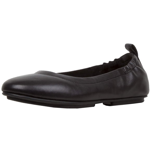 FitFlop womens Allegro Ballet Flat, Black, 8.5 US