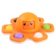 thumbnail image 1 of 2 Pcs Mini Pops Fidget Toy Dimple Keychain Anti Stresss Relief Anxiety Sensory Squeeze Bubble, Orange, 1 of 6