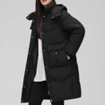 thumbnail image 4 of LOVZFMLL Vestes pour Femmes Hiver Décontracté Ample Mode Poche Couleur Manteau Long Réversible à Fermeture Éclair, 4 of 6