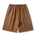 thumbnail image 3 of Men's Sports Shorts Multiple Pockets Running Training Basketball Shorts(Coffee,3XL), 3 of 8
