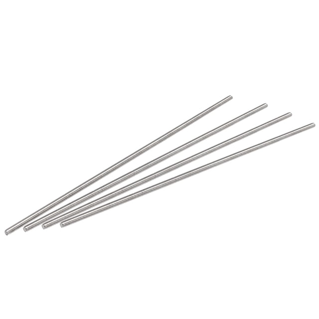 Unique Bargains M4 x 200mm 304 Stainless Steel Fully Threaded Rod Right Hand Threads 4 Pack