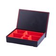 thumbnail image 2 of Dvkptbk Japanese Sushi Tray Lunch Box Bento Box Traditional Plastic Lacquered Box for Restaurant or Home Made in Japan, Design Red and Black Bento Boxes Home Essentials, 2 of 7
