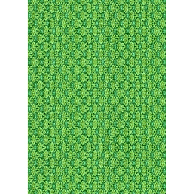 Ahgly Tapis Rectangulaire Lavable en Machine Intérieur Transitionnel Vert Néon, 2 Pieds x 3 Pieds