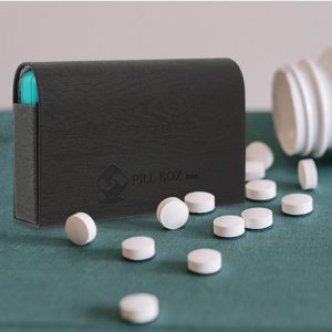 Milisten 1 Set Pills Organizer Travel Black Plastic Weekly Dose Planning for Outdoor Use