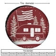 thumbnail image 2 of Housse de Pneu de Rechange Robuste 12 Pouces Drapeau Américain Vintage avec Remorque de Caravane Housse de Pneu de Roue Universelle Imperméable Anti-Poussière Protège-Pneus Housse de Pneu de Rechange de Caravane Aventure, 2 of 8