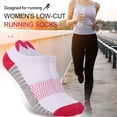 thumbnail image 1 of 6 Pairs Ankle Running Socks Breathable Elastic Cotton Low Cut Cushioned Tab Socks for Sports, 1 of 8