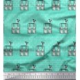 thumbnail image 1 of Soimoi Polyester Crepe Fabric Colorful Bottle Decor Fabric Printed Yard 52 Inch Wide, 1 of 3
