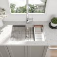 thumbnail image 4 of 27 Inch Undermount Workstation Kitchen Sink Beslend Stainless Steel Single Bowl 16 Gauge 10 Inch Deep Kitchen Sink, 4 of 10