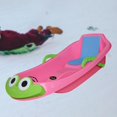 thumbnail image 3 of Almencla Heavy Duty Snow Sled Grass Sliding Sledge Snowboard Skiing Board Outdoor Frog Pink, 3 of 8