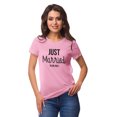 thumbnail image 1 of Inkdotpot T-Shirt Personnalisé pour Femmes Juste Mariés Annonce de Mariage Chemise-Dn, 1 of 8
