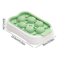 thumbnail image 2 of Ohufall Mini Press Ice Tray With Lid Summer Kitchen Must Have ice cubes Tray For Freezer Small Ice Maker, 2 of 3