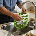 thumbnail image 4 of LFKERWMG Made in Canda Silicone Roasting Rack Oval Heat Cooking Rack Dishwasher Microwave Features:, 4 of 8