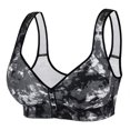 thumbnail image 1 of Amzcrzy Women's Plus Size Bras Full Coverage Front Closure Oversized Bra Unpadded Wireless Double Support Bra, 1 of 7