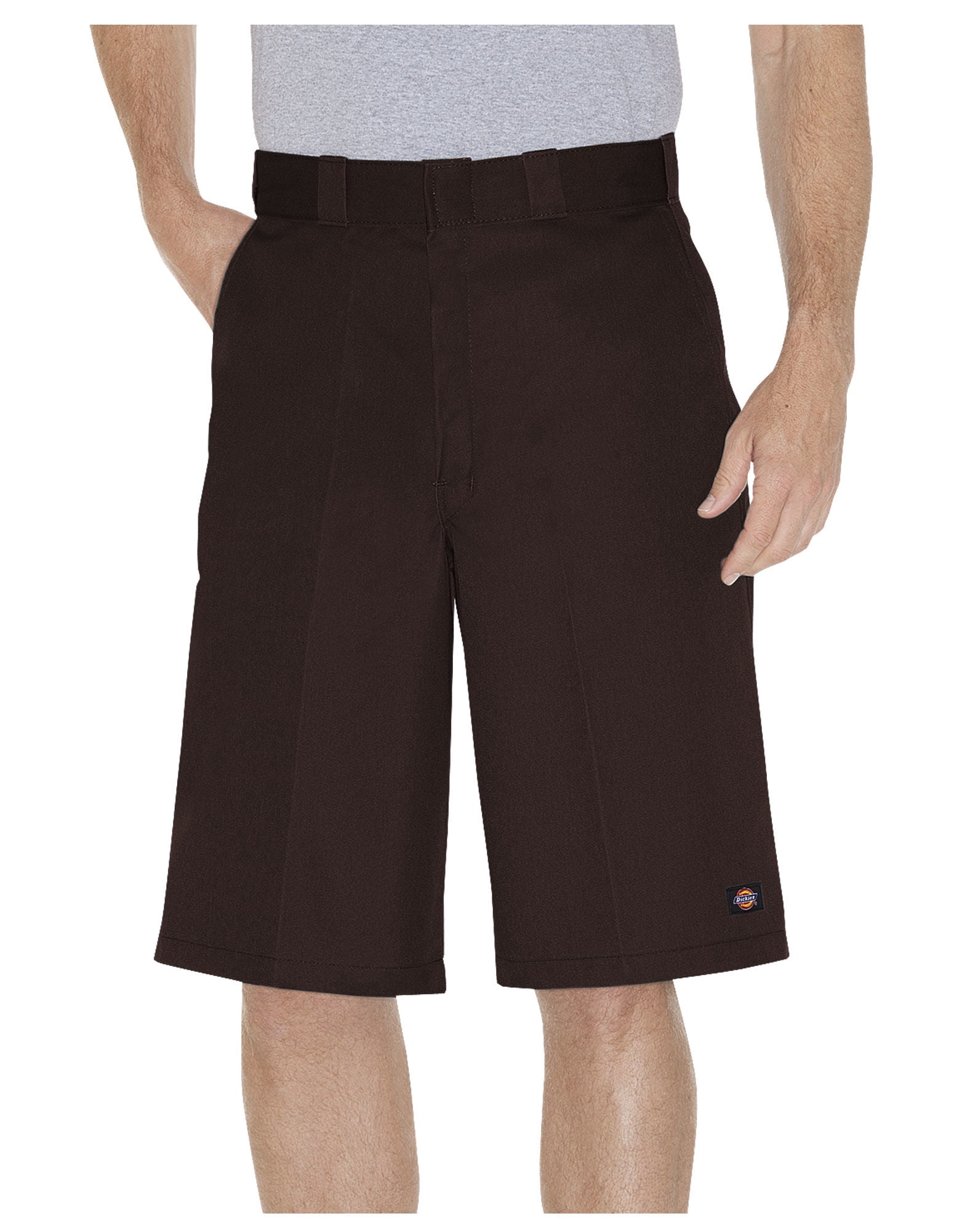 Dickies Mens 13 Loose Fit Multi-Use Pocket Work Shorts, 42, Dark Brown