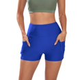 thumbnail image 1 of B91xZ High Waisted Swimsuits for Women Ruffle Swim Skirt Swimsuit Bottom,Blue S, 1 of 5