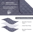 thumbnail image 3 of CHUANK Housse Imperméable pour Canapé, Housses pour Sofa en L, Housse pour Chaise Longue, Housse Réversible de Protection de Meuble pour Animaux, Enfants, Chien, Chat, Kaki P, 3 of 7