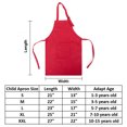 thumbnail image 2 of TOPTIE 6 Pack Kids Aprons with Pocket & Adjustable Strap, Child Chef Bib Apron for Kitchen Cooking Baking Painting-Grid-M, 2 of 5